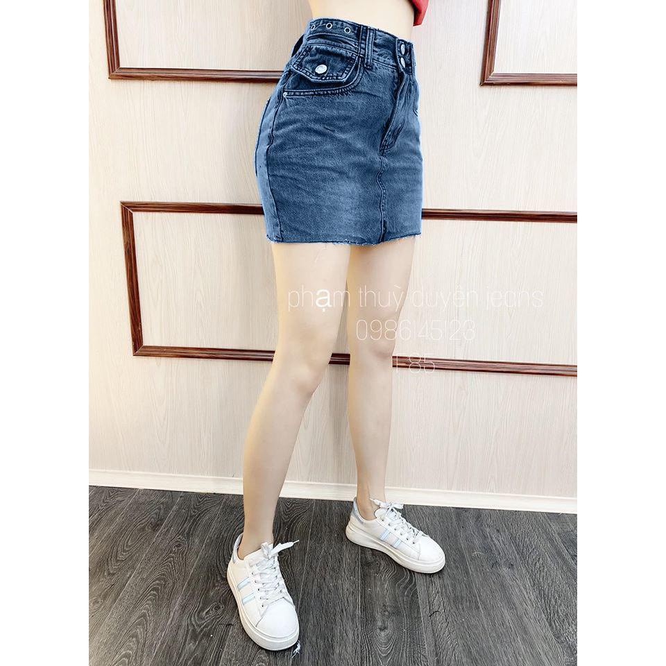 [ Mã FAGREEN55 giảm 10% tối đa 30K đơn 99K] BÁN SỈ Chân váy bò nữ nạm đinh cạp CVB79 | BigBuy360 - bigbuy360.vn