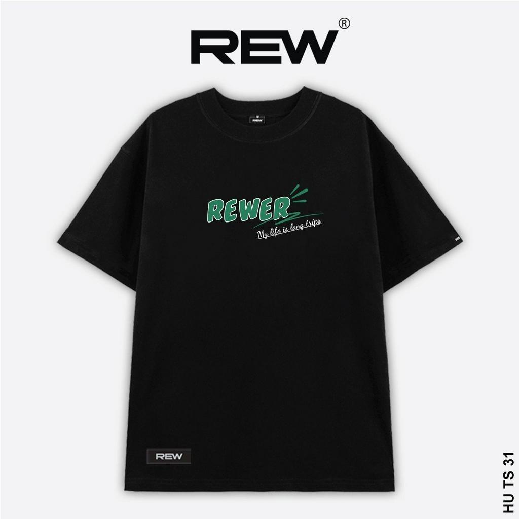 Áo thun Unisex REW form rộng dành cho cả nam và nữ phong cách đường phố ...