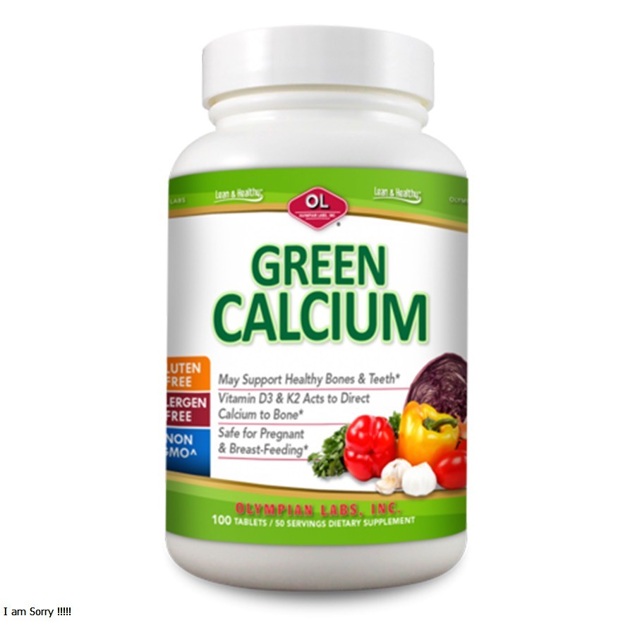 GREEN CALCIUM - Canxi Gluconat hữu cơ cho bà bầu 100v mỹ