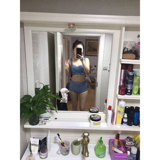 Bikini 2 mảnh kẻ caro thắt lơ