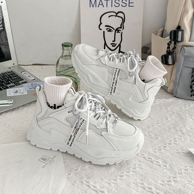 Giày Thể Thao Nữ Đế Dày Thoáng Khí (Tím, Hồng, Trắng)