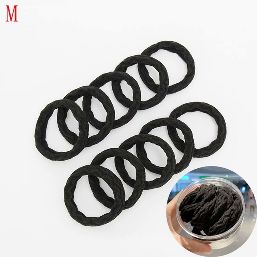 Set 20 dây buộc tóc co giãn thiết kế đơn giản tiện dụng cho nữ