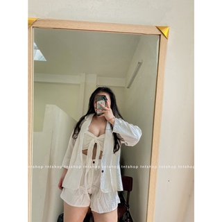 SET 3 MÓN ÁO ỐNG + ÁO KHOÁC + QUẦN SHORT [TNT Shop Bigsize 60Kg 90Kg]