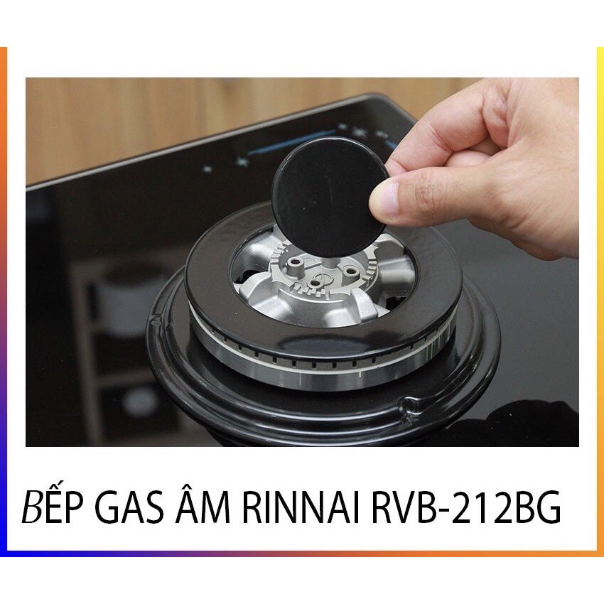 Bếp gas âm Rinnai RVB-212BG -  Có ngắt gas tự động - HÀNG CHÍNH HÃNG