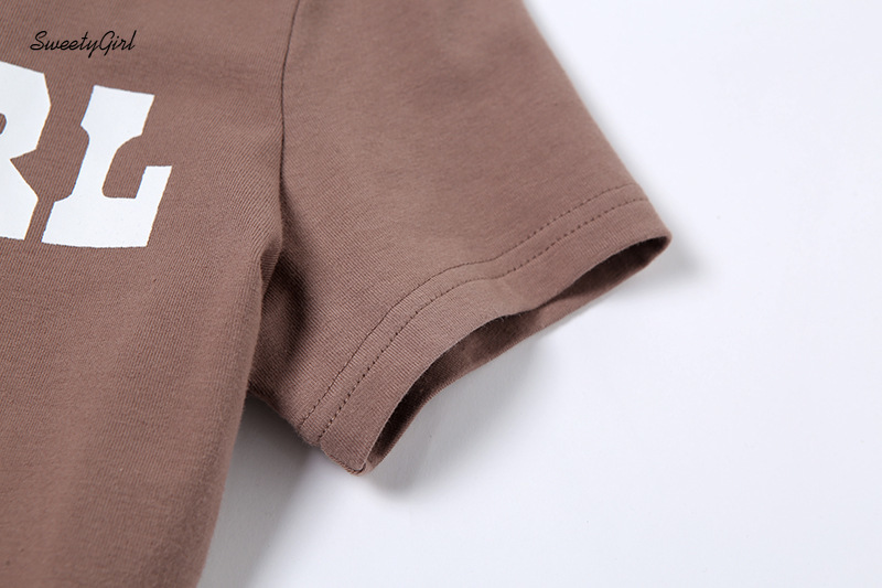 Áo thun ngắn tay in chữ phong cách trẻ trung thời trang cho nữ