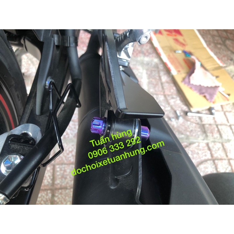 Ốc pat pô exciter155/ex155 titan [HÀNG ĐẸP] - ốc xỏ pô ex155 titan - đồ chơi xe exciter 155