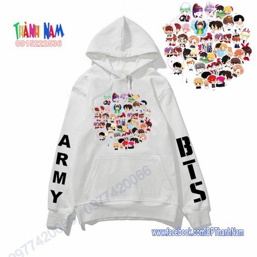 ÁO HOODIE NHÓM NHẠC BTS, ÁO THU ĐÔNG BTS