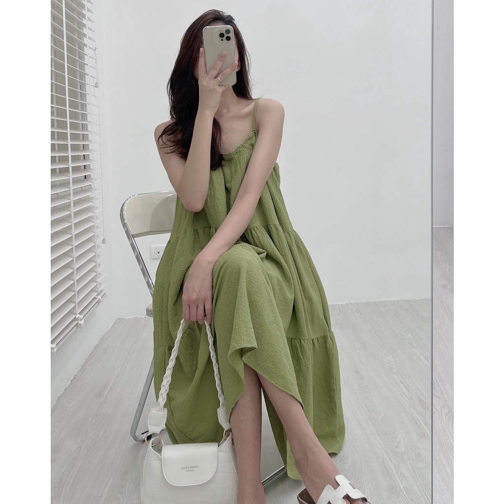 V6086 Váy xốp 2s midi Audrey