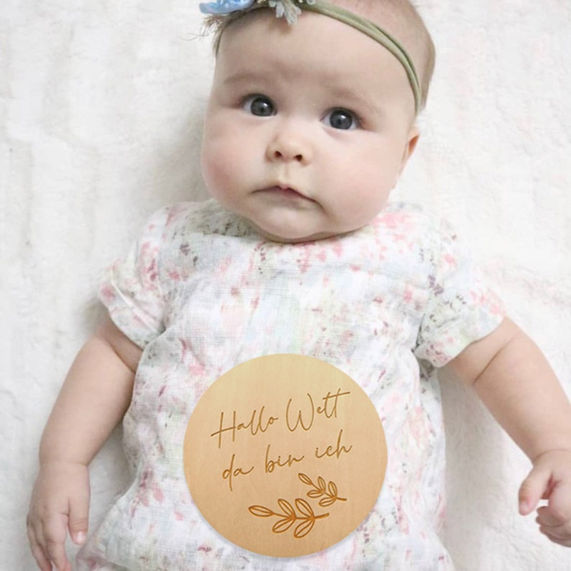 Bộ 16 Thẻ Đánh Dấu Cột Mốc Phát Triển Theo Tháng Cho Bé Sơ Sinh