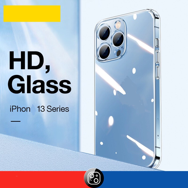 Ốp Kính Trong Suốt Kim Cương HD Cho iPhon 11 / 12 / 13 Pro Mx Ốp Chống Sốc Bảo Vệ Ống Kính Máy Ảnh Toàn Bộ