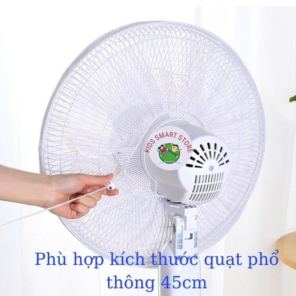 Lưới bọc quạt, màng bọc quạt, lưới chắn quạt trùm kín phía sau hình thú ngộ nghĩnh an toàn cho bé yêu