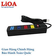 Ổ điện Lioa 4 lỗ 2 chấu 3 mét / 5 mét