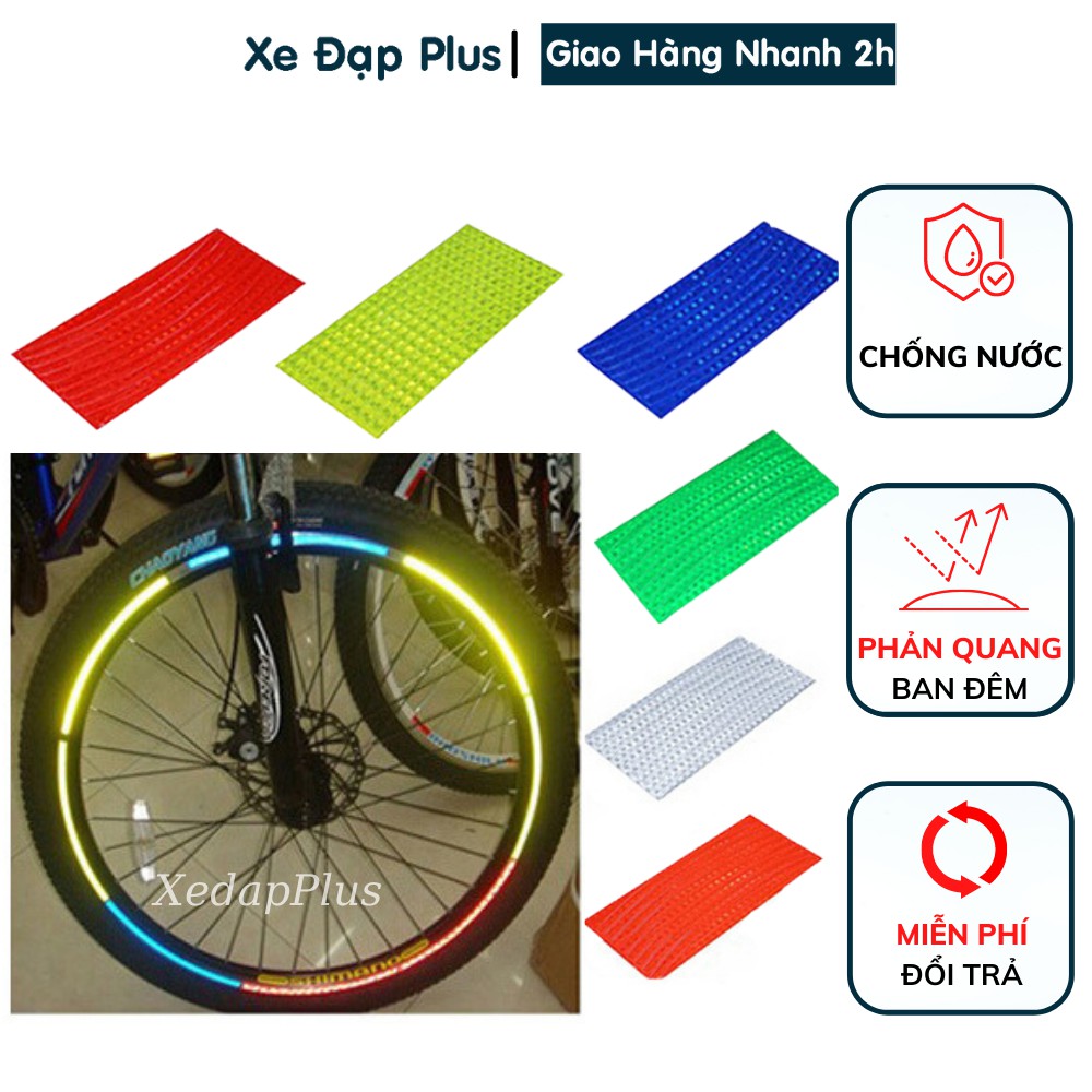 Miếng dán phản quang cho vành xe đạp – Dán niềng xe đạp ban đêm