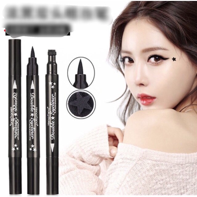 Bút Kẻ Mắt + In Hình Xăm 2in1 Heng Fang Double Eyeliner (A9)