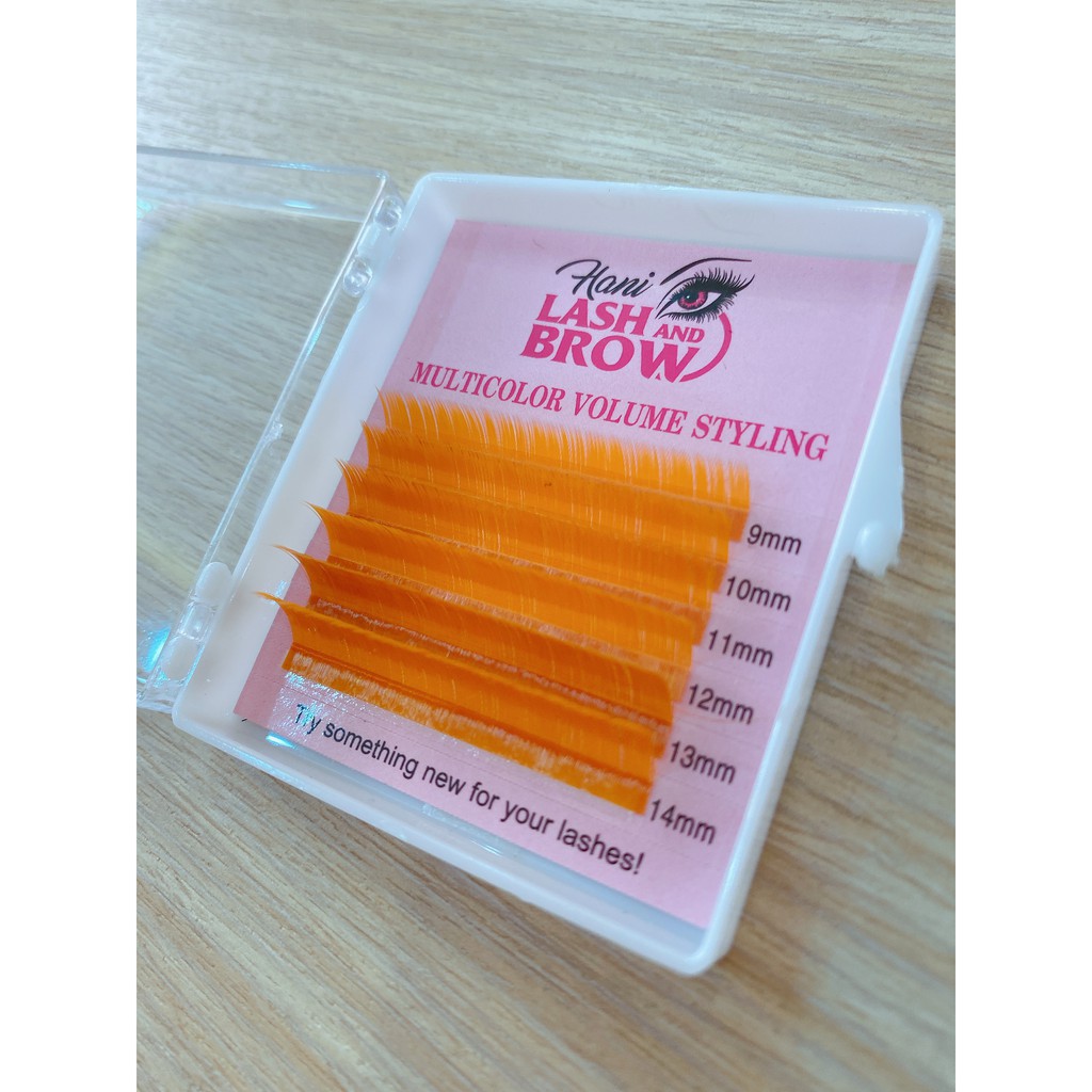 Mi Màu 9-14mm, 39k/Khay siêu xinh - Lông Mi Khay Mi Màu Hani