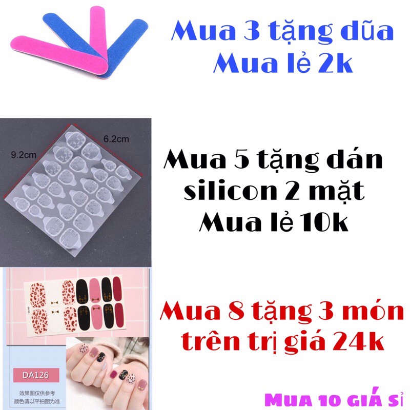 Móng giả đính đá 24pcs kèm keo