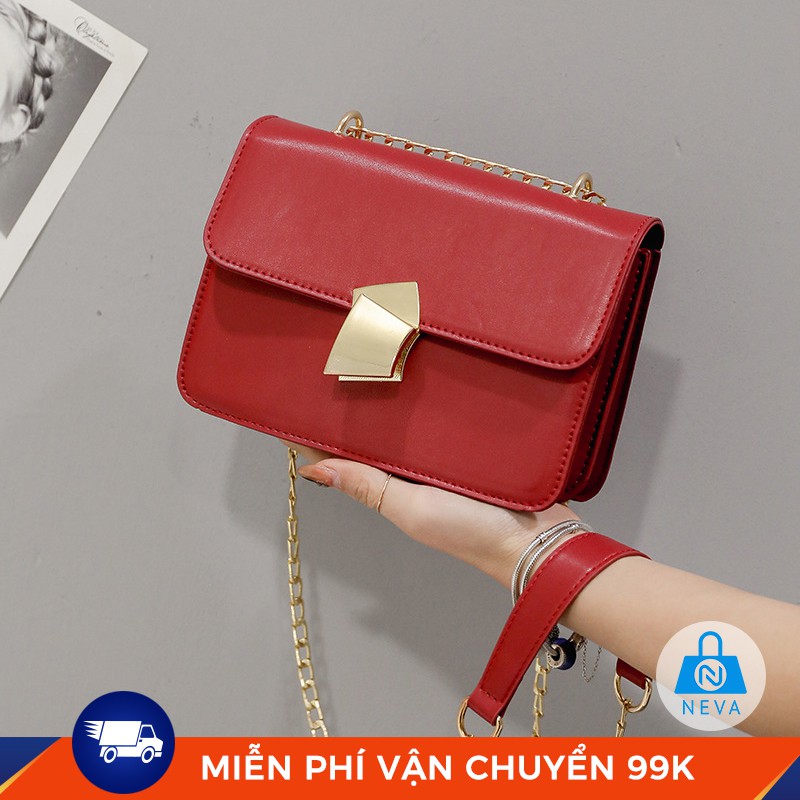 (Mới)Túi nhỏ vuông Retro phiên bản hàn quốc Trẻ Trung NEVA241