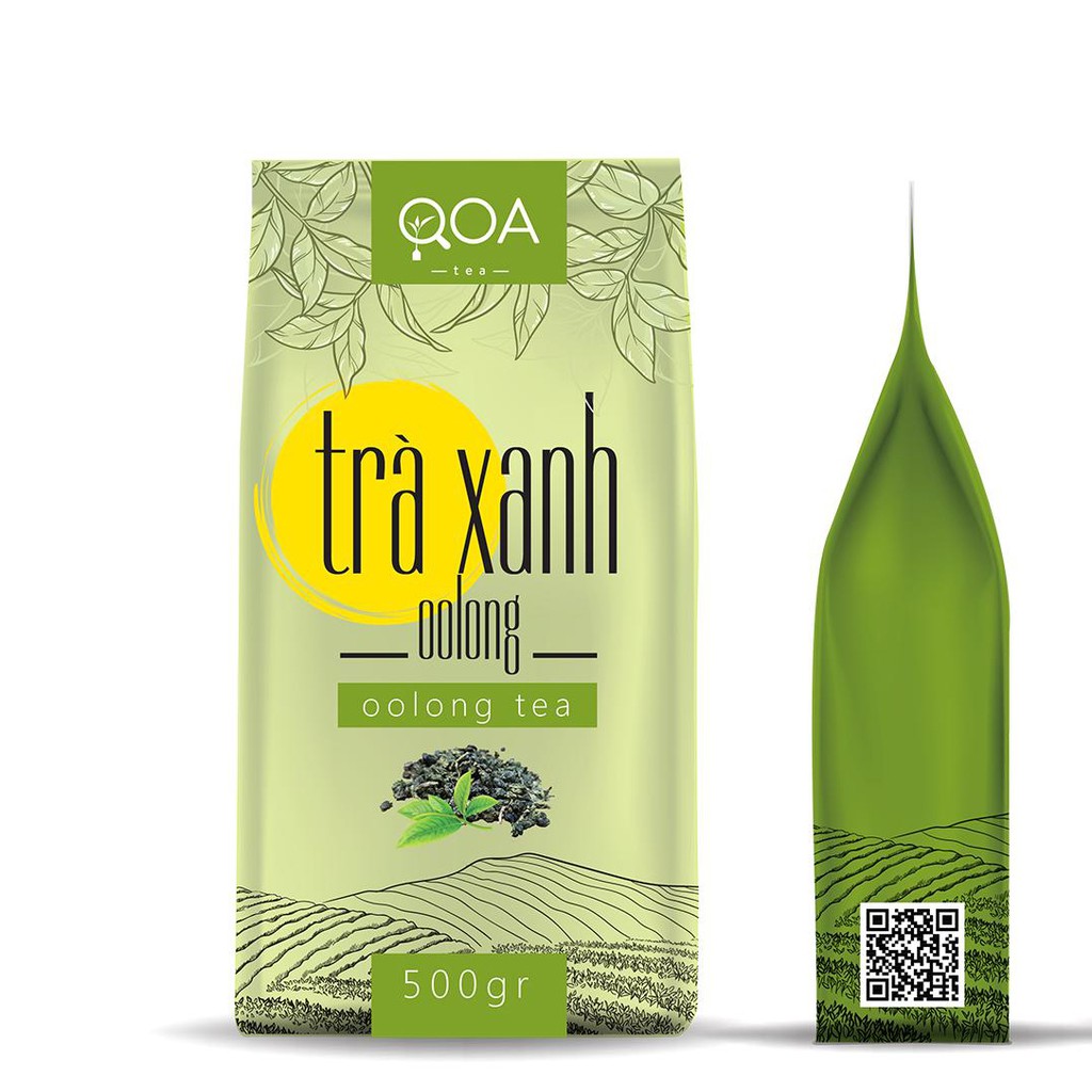 Trà Xanh Olong QOA 500gr - Pha Trà Trái Cây Chuẩn Vị [TẶNG BỘ CÔNG THỨC]