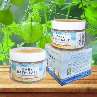02 Muối tắm bé 200g - Dòng sản phẩm mới nhất của HTX Sinh Dược - Trị Rôm Sảy Mề Đay