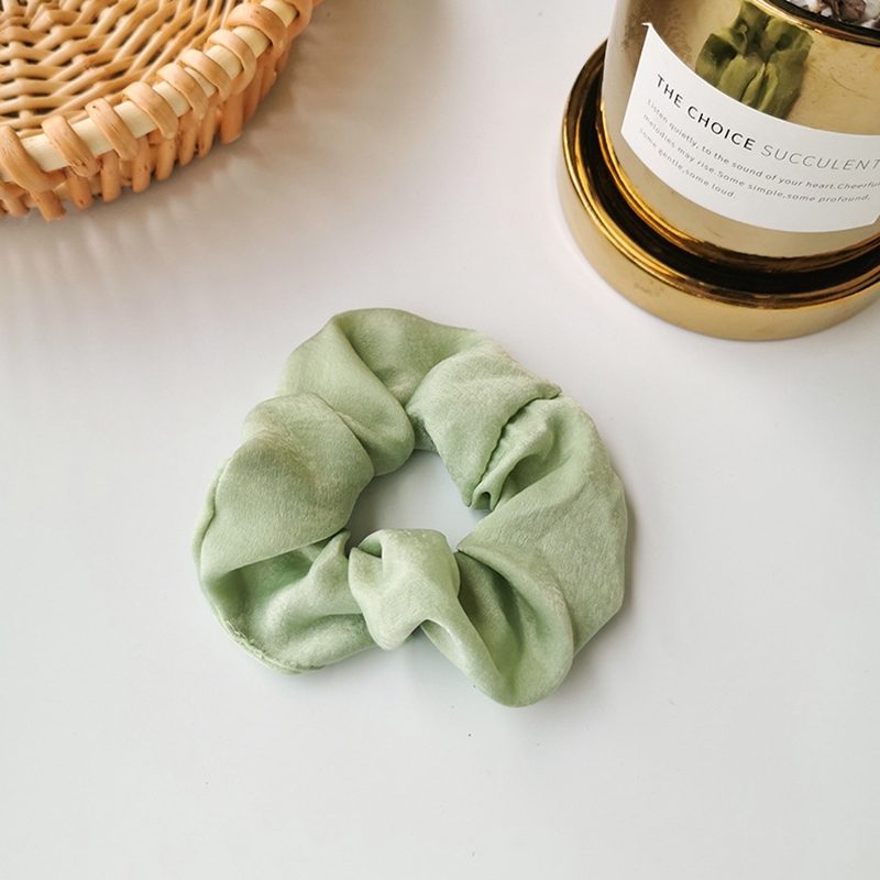 Dây Buộc Tóc Co Giãn Họa Tiết Chấm Bi Phong Cách Hàn Quốc Cho Nữ Hair Scrunchies