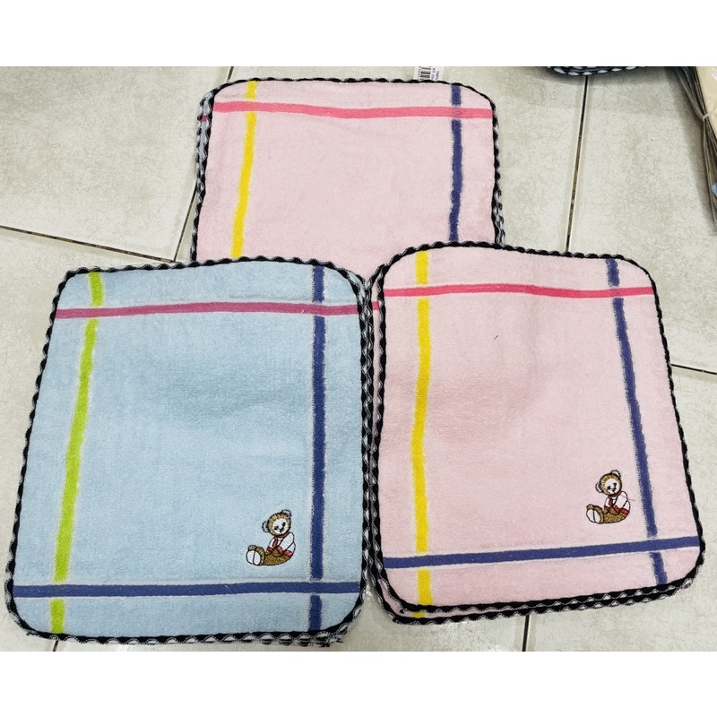 Set 5 khăn lông KI BA lau mặt 25x25 cm