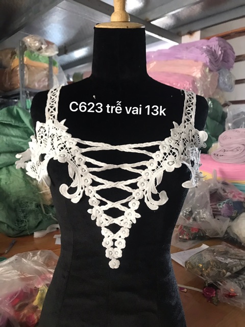 Cổ ren màu trắng (Shop giao đơn tiền hàng từ 50k) | BigBuy360 - bigbuy360.vn