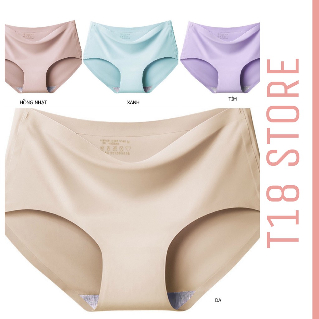Quần lót nữ thun lạnh đúc su không đường may mặc trong váy dễ thương T18 STORE L01