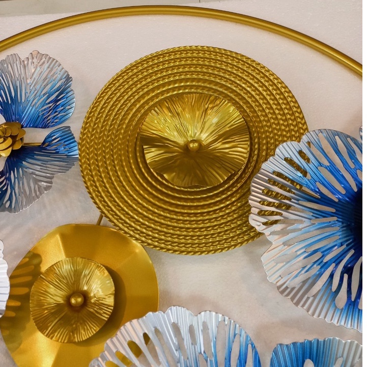 Decor Tranh Sắt Treo Tường Trang Trí BISA Hoa Nghệ Thuật size 165cm*91cm mã BH2045