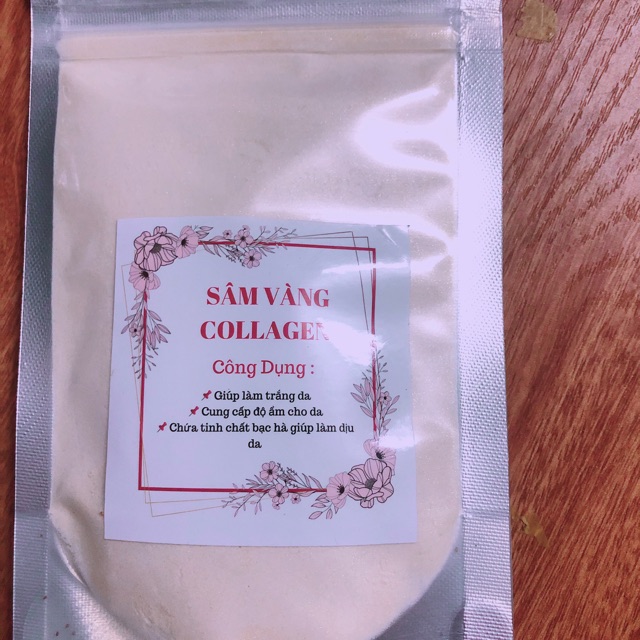 Mặt nạ sâm vàng dẻo colagen (túi 100g)