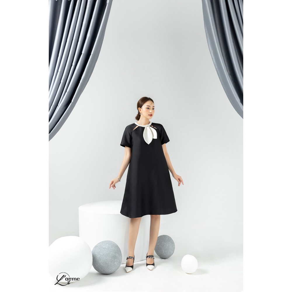 Váy bầu TATA DRESS chất vải tafta ánh hồng nhũ sang trọng, đơn giản, lịch sự phù hợp đi tiệc thiết kế bởi LAMME