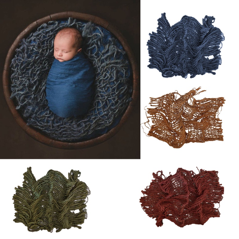 Chăn Dệt Kim Dùng Làm Đạo Cụ Chụp Ảnh Em Bé Sơ Sinh