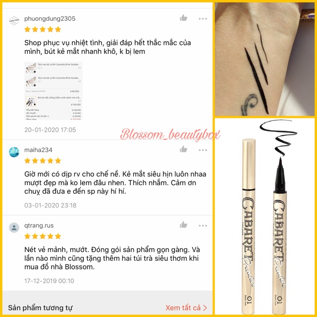 Bút kẻ mắt chống thấm nước dành cho mắt thường, dầu và siêu dầu - vivienne sabo cabaret premiere eyeliner