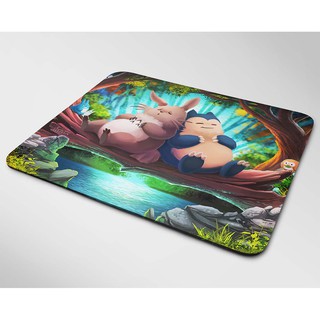 Lót chuột cỡ lớn, bàn di chuột, mouse pad mẫu Totoro và Snorlax (Nhiều kích thước)