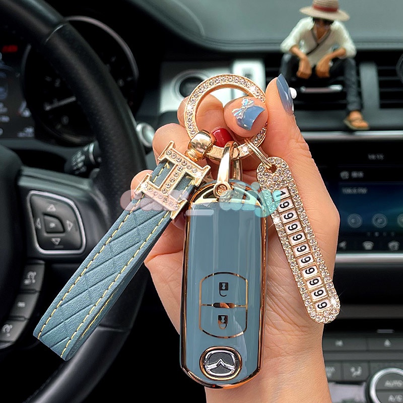 Vỏ Chìa Khóa Điều Khiển Từ Xa Cho Mazda 2 3 6 BL BM GJ Atenza Axela Demio CX-5 CX7 CX9 CX3 CX-3 CX5 MX5 KE Kfless