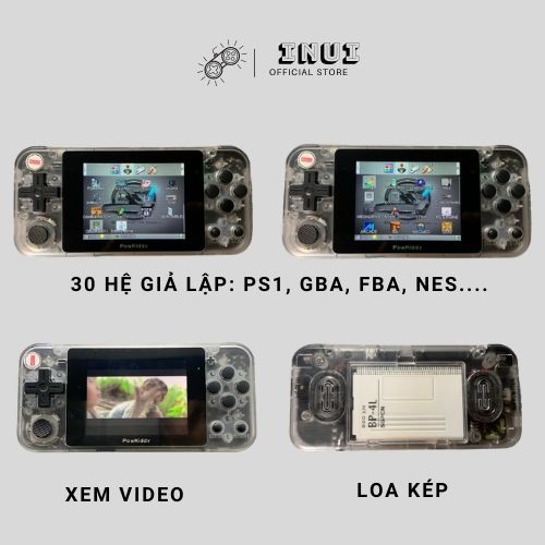 Máy chơi game cầm tay Powkiddy Q90 Premium, Giả lập 29 hệ game Retro, màn IPS, Full việt hóa