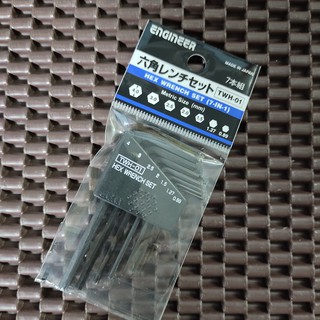 Bộ lục giác mini ENGINEER TWH-01  7 cây 0.89mm-4mm Nhật Bản
