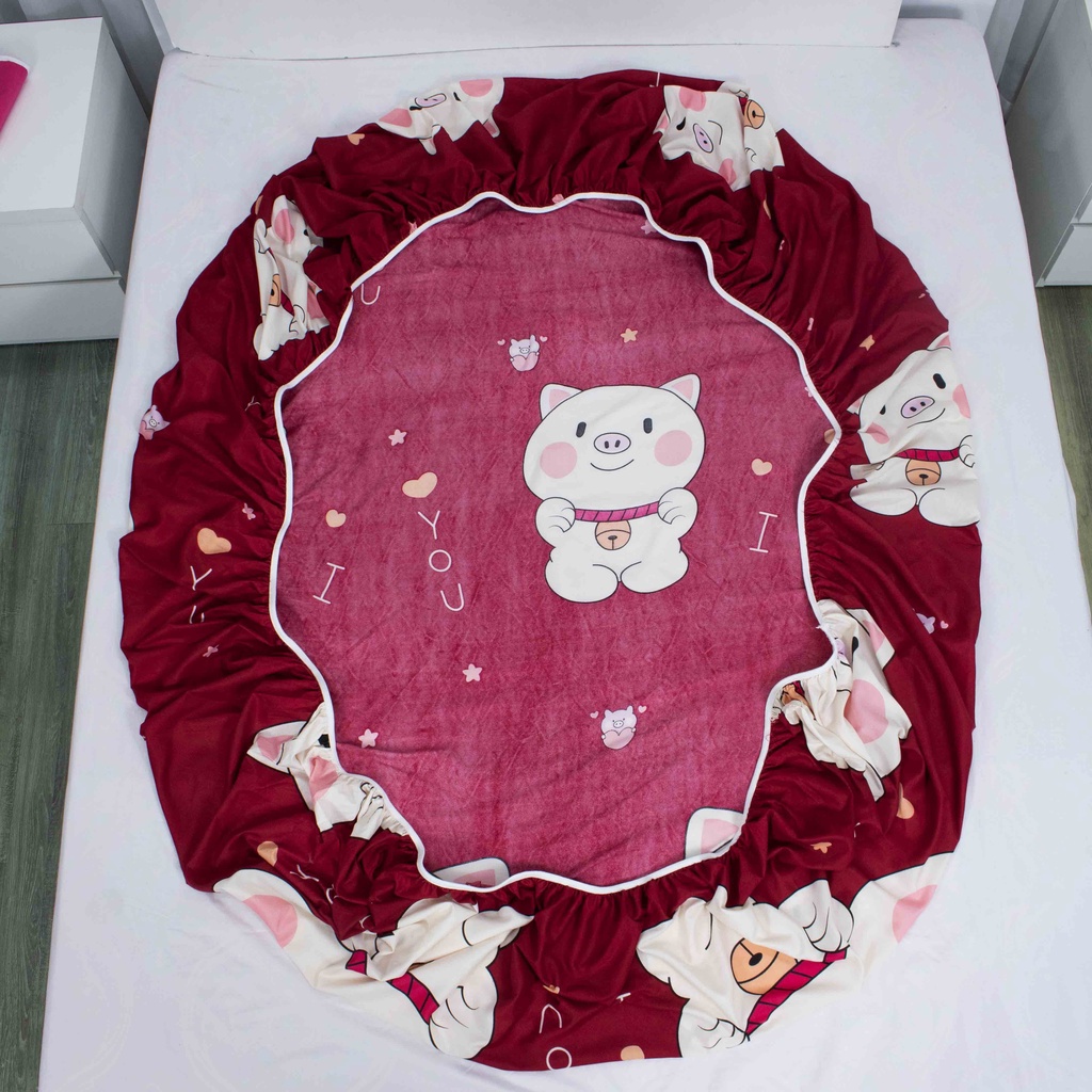Bộ chăn ga gối 5 món Cotton Poly, sản xuất tại xưởng H&T mẫu mã đa dạng, giá gốc tại xưởng