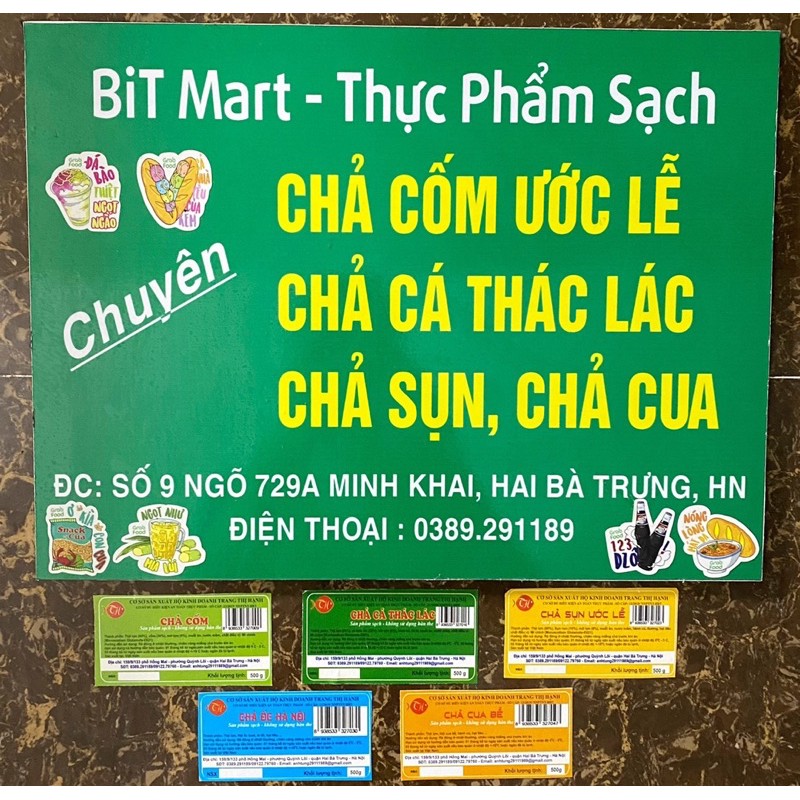 [Ship Hà Nội] Chả cốm Ước Lễ - Chả cá Thác Lác (Thát Lát) - Chả sụn non - Chả ốc - Chả cua bể | BigBuy360 - bigbuy360.vn