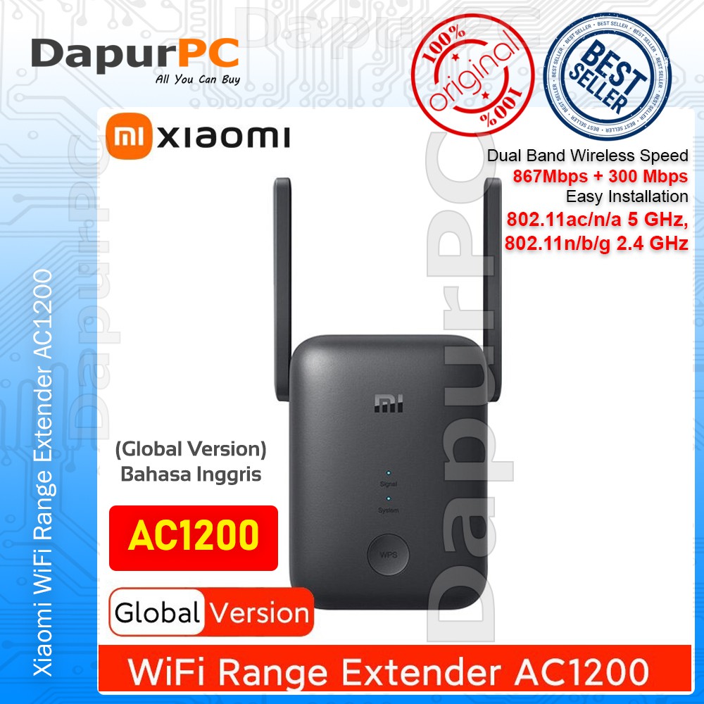 Thiết bị mở rộng WiFi Xiaomi MI AC1200 RA75 5Ghz phiên bản mới