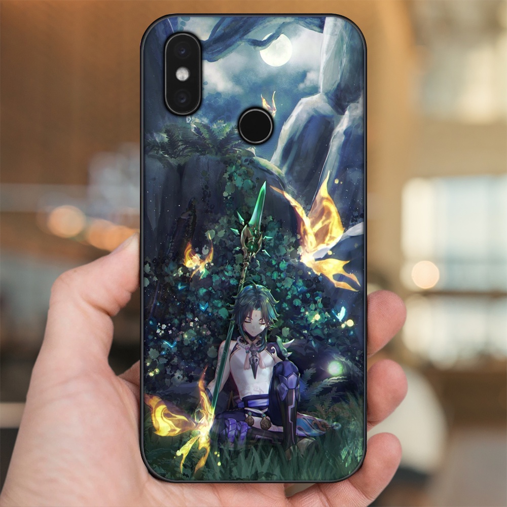 Ốp lưng Xiaomi Mi 8, Mi 8 SE viền đen in hình Xiao Genshin Impact