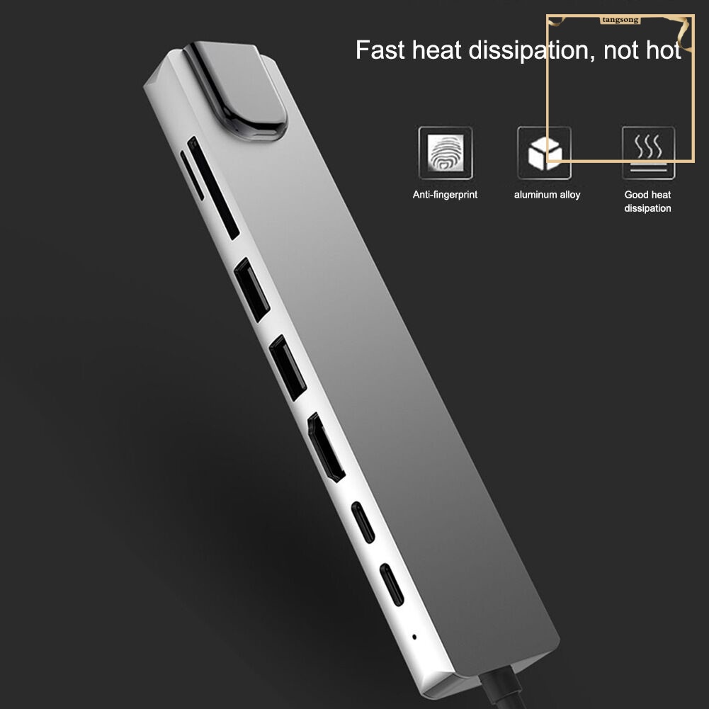 Bộ Sạc Đa Năng 8 Trong 1 Hdmi-Compatible Rj45 Usb 3.0 Tf Pd | BigBuy360 - bigbuy360.vn