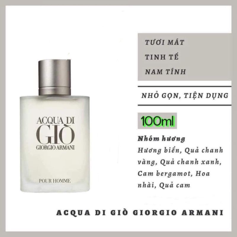 Nước Hoa Acqua Di Gio PourHomme