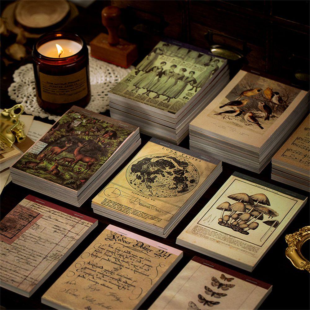 Set 60 Tờ Giấy Ghi Chú Phong Cách Vintage