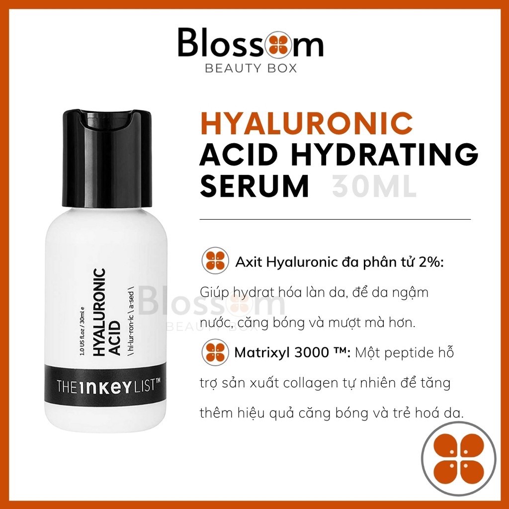 [Sephor@ US] Serum cấp ẩm Hyaluronic Acid THE INKEY LIST