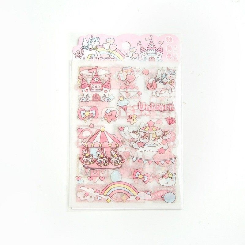 [ SET 4 TẤM ] Miếng dán Sticker hoạt hình dễ thương,chống nước