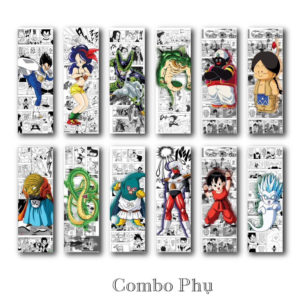 Thẻ đánh dấu sách/ Bookmark truyện tranh Dragon ball - bảy viên ngọc rồng