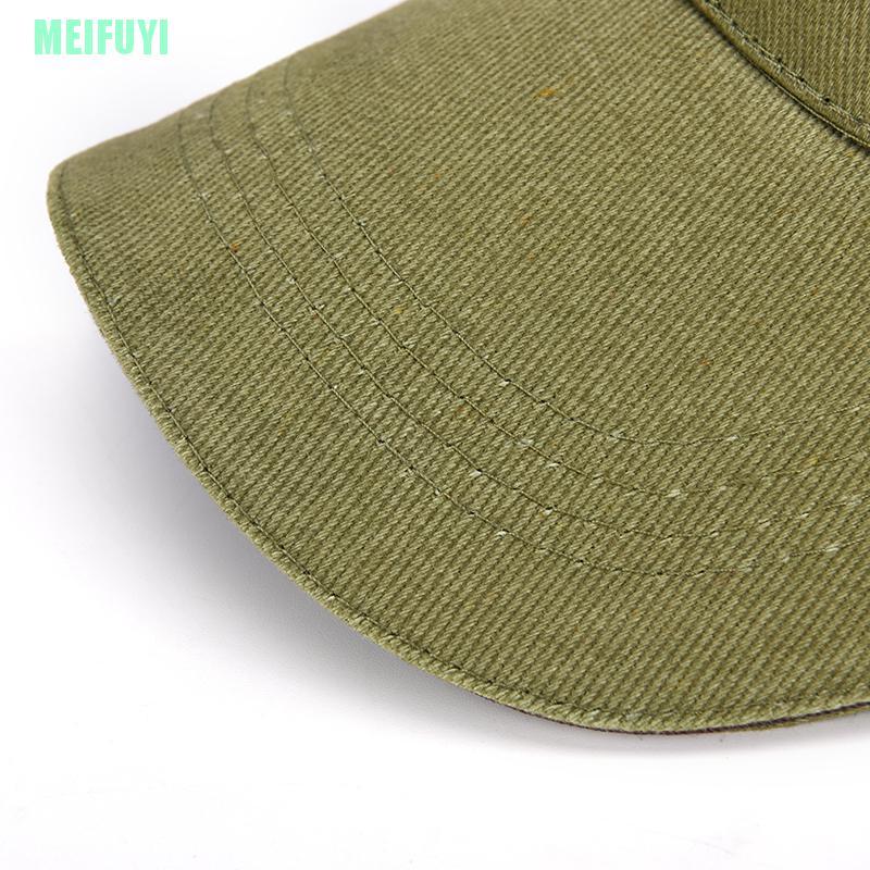 Mũ Lưỡi Trai Cotton Màu Trơn In Logo Meifuyi 2016
