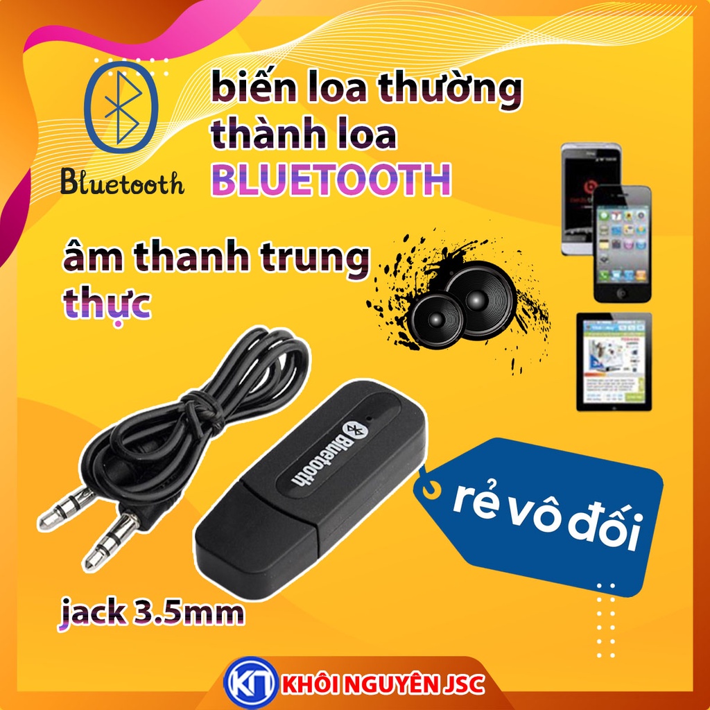 Thiết bị biến loa thường thành loa bluetooth - USB Bluetooth Wireless Music Receiver
