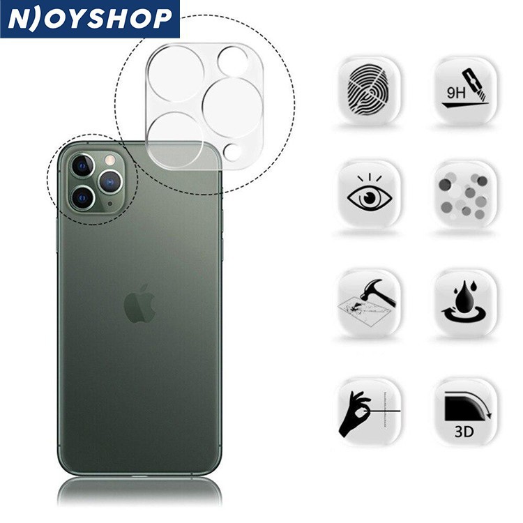 KÍNH CƯỜNG LỰC CAMERA IPHONE 11 PRO MAX 3D FULL VIỀN - MIẾNG DÁN CAMERA IPHONE - KHUNG CAMERA IPHONE