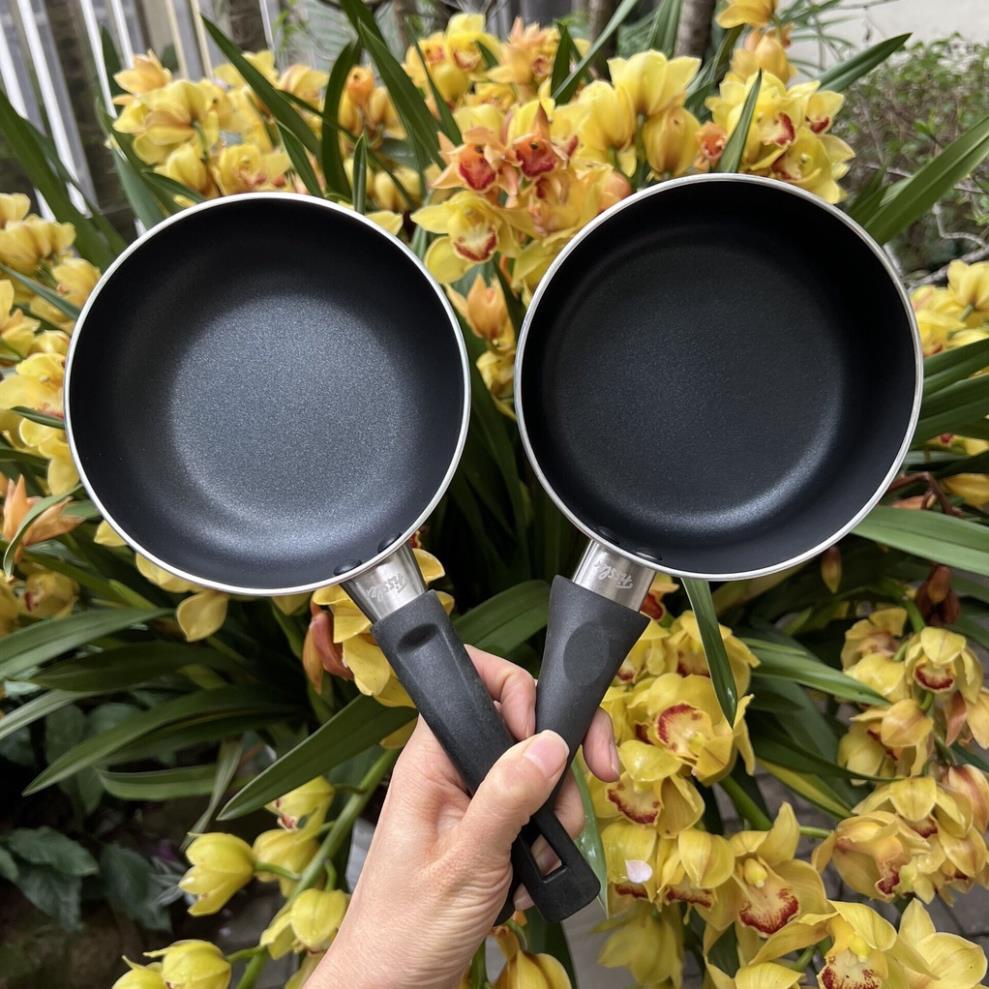 Set quánh chảo FISSLER chống dính size 14cm Quánh nấu cháo bột Chảo rán mini